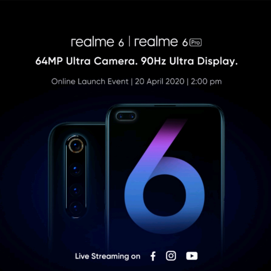 realme تطلق سلسلة realme 6 الجديدة بسعر أقل من 4 ألاف جنيهًا