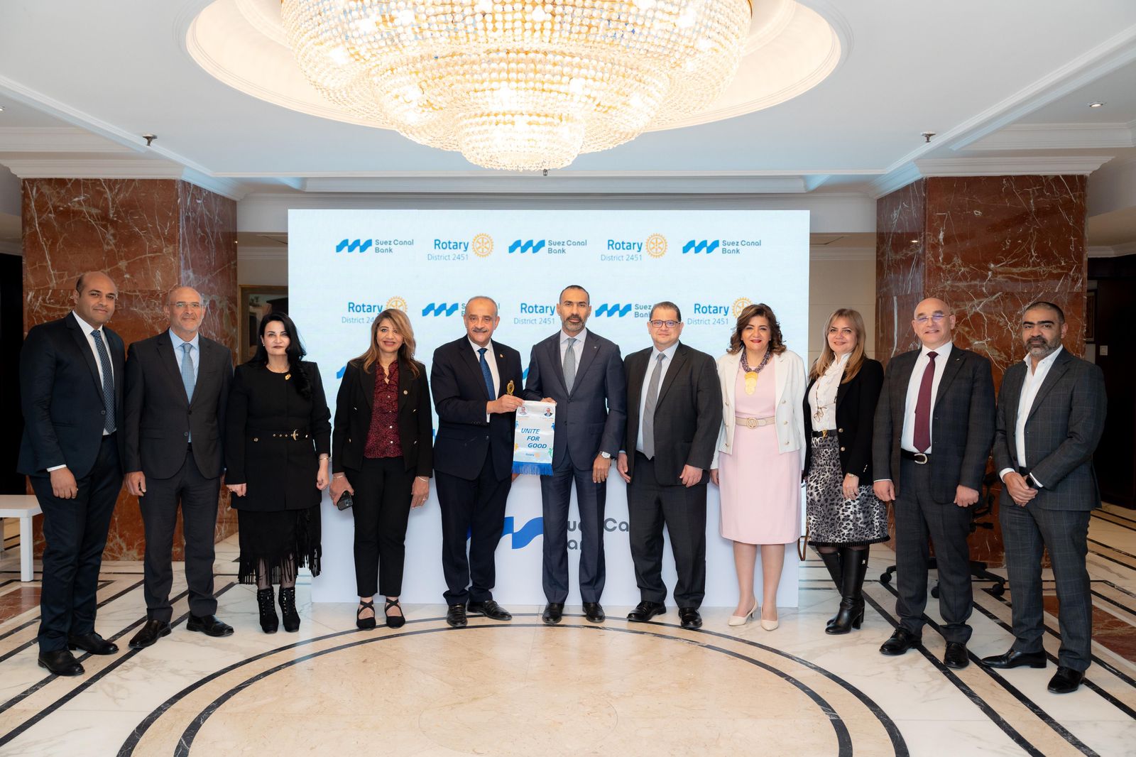 بنك قناة السويس يوقّع برتوكول تعاون مع الاتحاد النوعي لأندية روتاري مصر