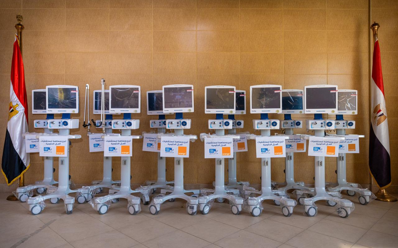 اورنچ مصر تساهم فى صيانة وإصلاح أجهزة التنفس الاصطناعي بالمستشفيات المصرية