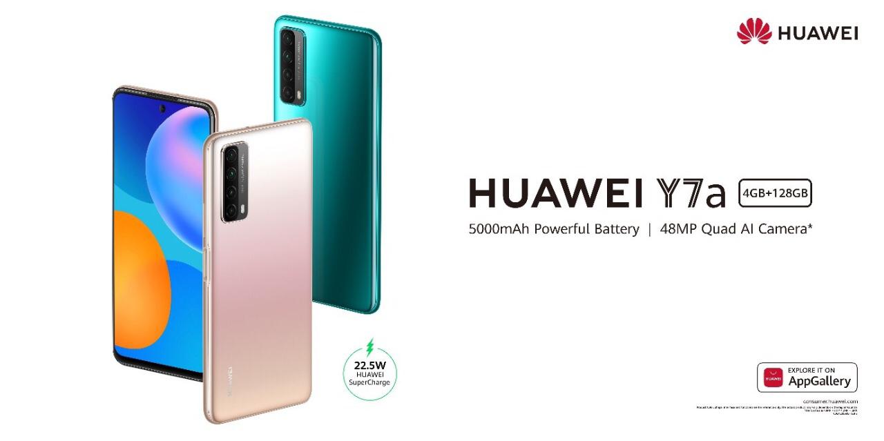 هواوي تطلق HUAWEI Y7a بتقنية الشحن فائق السرعة HUAWEI SuperCharge بقدرة 22.5 واط وكاميرا AI رباعية 48 MP في السوق المصري