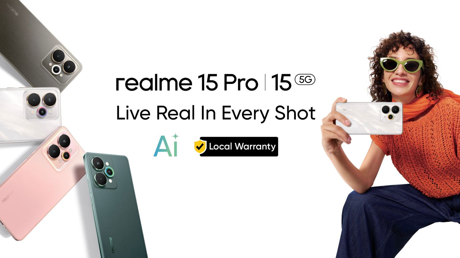 *سلسلةrealme 15  أفضل هاتف كاميرا من الجيل الجديد ينطلق في سبتمبر*