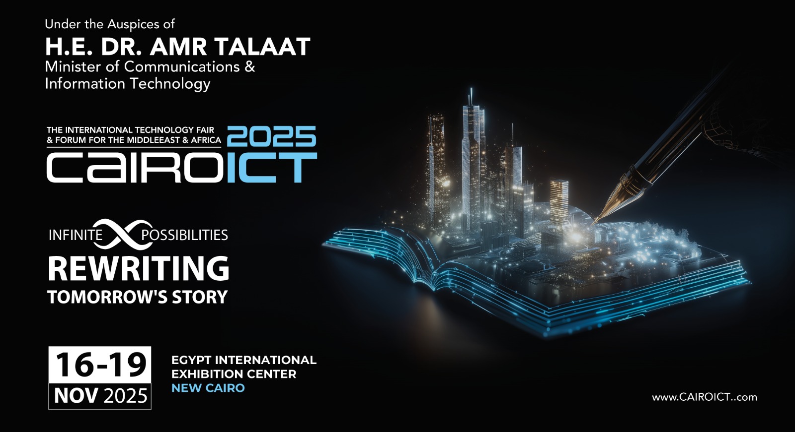 تحت رعاية وزارة الاتصالات وتكنولوجيا المعلومات    Cairo ICT يطلق نسخته الـ29 في نوفمبر المقبل بحضور قادة التكنولوجيا في مصر والعالم