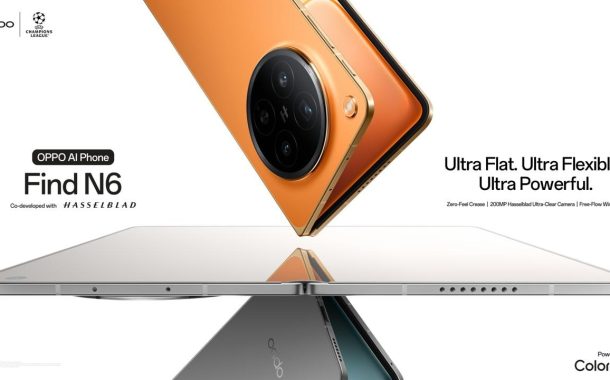 *شركة أوبو  تعلن إطلاق هاتف Find N6 المدعوم بالذكاء الاصطناعي* *أول هاتف قابل للطي في العالم بشاشة مسطحة وآداء فائق*