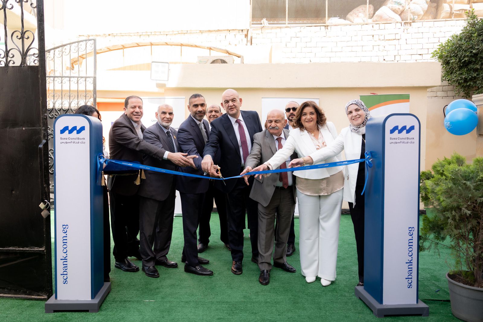 بنك قناة السويس يتبرع لافتتاح دار 